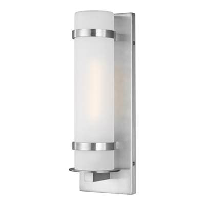 Generation Lighting Alban 14'' Round Lantern - Satin Aluminum