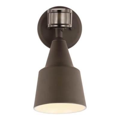 One Light Flood with Photo and Motion Sensor Antique Bronze Bulbs Inc
