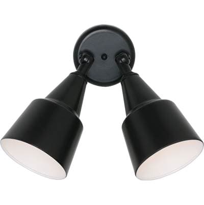 Generation Lighting 2-Light Flood Light with Shades - Black by Generation Lighting