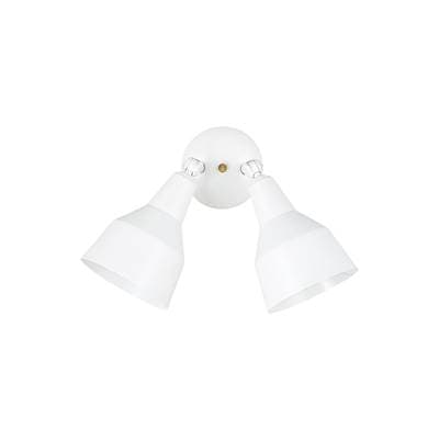 Generation Lighting 2-Light Flood Light with Shades - White by Generation Lighting