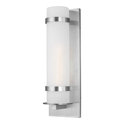 Generation Lighting Alban 24'' Round Lantern - Satin Aluminum