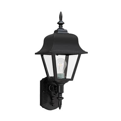 Generation Lighting 8in X 25in Polycarb 1-Light Wall Lantern - Black by Generation Lighting