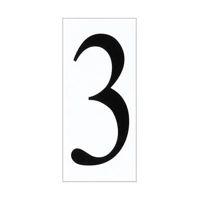 Generation Lighting Address Light Number Tile 3 - White Plastic