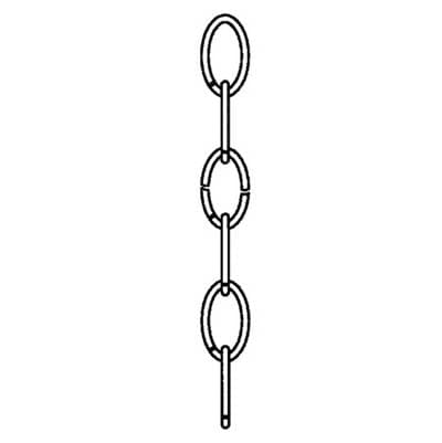 Generation Lighting Decorative Chain in - Satin Brass by Generation Lighting