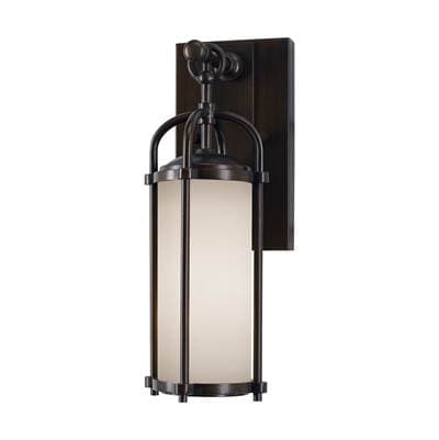 Generation Lighting Dakota Extra Small Lantern in Espresso with Opal Etched Glass