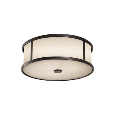 Generation Lighting Dakota Flush Mount in Espresso with Opal Etched Glass