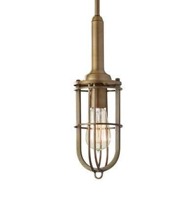 Generation Lighting Urban Renewal Closed Cage Pendant - Dark Antique Brass