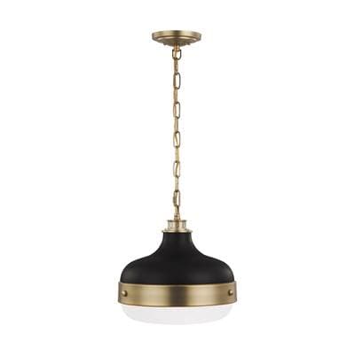 Generation Lighting Cadence Pendant Dark Antique Brass / Matte Black - Dark Antique Brass Matte...