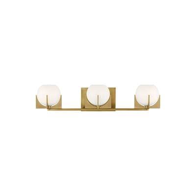 Generation Lighting Abbott 3-Light Bath Sconce - Burnished Brass