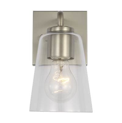 Generation Lighting Miles Small Vanity in Brushed Nickel with Clear Glass Bulb(s) Not Included -...