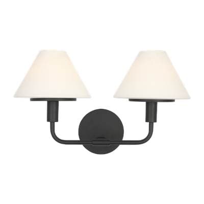 Generation Lighting Mendota Medium Sconce - Midnight Black