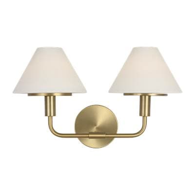 Generation Lighting Mendota Medium Sconce - Satin Brass by Generation Lighting
