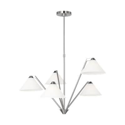 Generation Lighting Werley Large Chandelier - Brushed Nickel by Generation Lighting