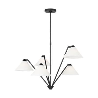 Generation Lighting Werley Large Chandelier - Midnight Black