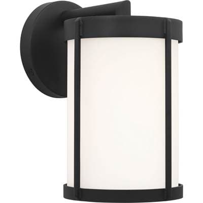 Generation Lighting Luning Small Lantern Textured Black Opal Etched Glass by Generation Lighting