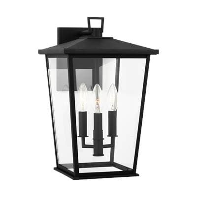 Generation Lighting Linton Large Lantern - Textured Black by Generation Lighting