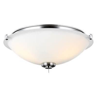 Generation Lighting Universal Light Kits 3 - Light LED Light Kit in with Matte Opal Glass Brushed...