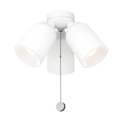 Generation Lighting Emile Light Kit in with Etched White Glass - Matte White