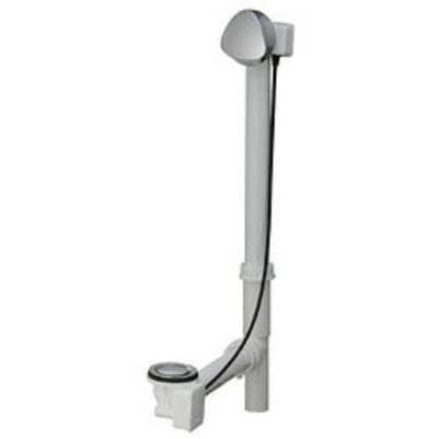 Geberit Bathtub Drain with Turn Handle, D52, Length 24 Cm, with Ready-to-fit Set, PP: Usa-white,...