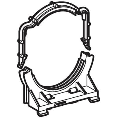 Geberit Pipe Bracket for Connection Bend for WC, Fastening Distance 48 / 95 Mm