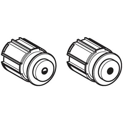 Geberit Actuator Set for WC Flush Control with Pneumatic Flush Actuation, Dual Flush: Chrom / Glossy by Geberit