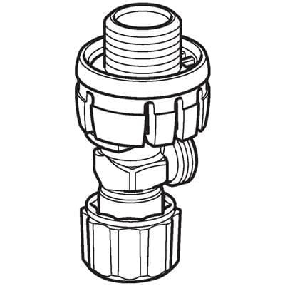Geberit Angle Stop Valve for Sigma Concealed Cistern 8 Cm, Delta Concealed Cistern 12 Cm, Alpha... by Geberit