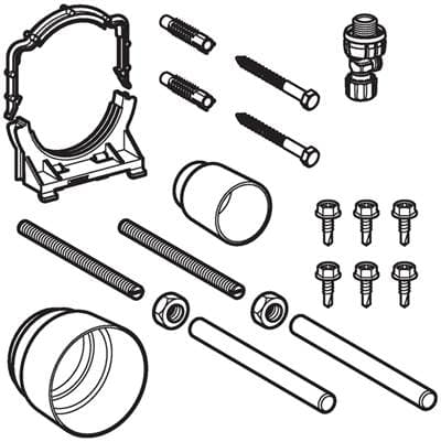 Geberit Installation Accessories for Geberit Duofix Element for Wall-hung WC, Pipe Bracket with...