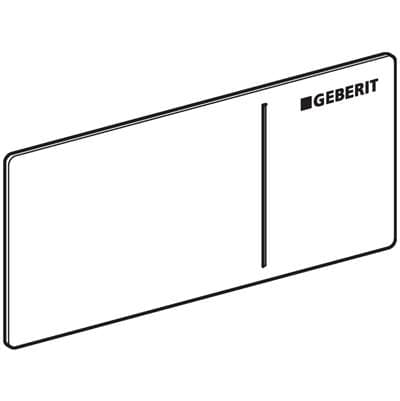 Geberit Actuator Plate for Type 70 Remote Flush Actuation: Brushed, Easy-to-clean Coated