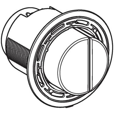 Geberit Actuator for Type 01 Remote Flush Actuation, Pneumatic, Round, for Dual Flush,...