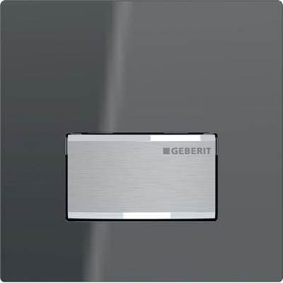 Geberit Type 50 Actuator Plate for Urinal Flush Control with Pneumatic Flush Actuation, Square:...