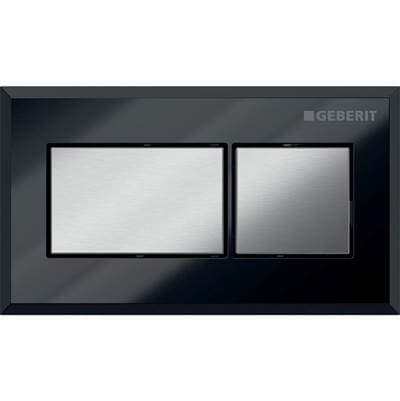 Geberit Actuator for Remote Flush Actuation, Square Design, Pneumatic: Housing: Black /... by Geberit