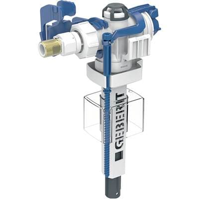 Geberit Type 383 Fill Valve, Lateral Water Supply Connection, 3/8'', Nipple Made of Brass