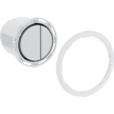 Geberit Actuator for Type 01 Remote Flush Actuation, Pneumatic, Round, for Dual Flush: Chrom /... by Geberit