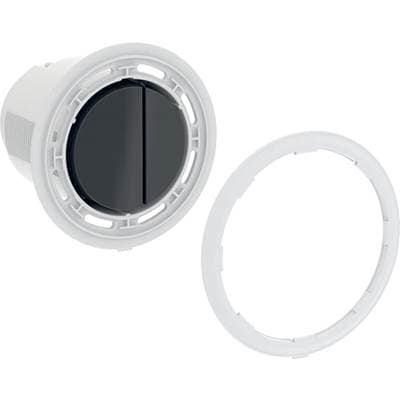Geberit Actuator for Type 10 Remote Flush Actuation, Pneumatic, Round, for Dual Flush:...