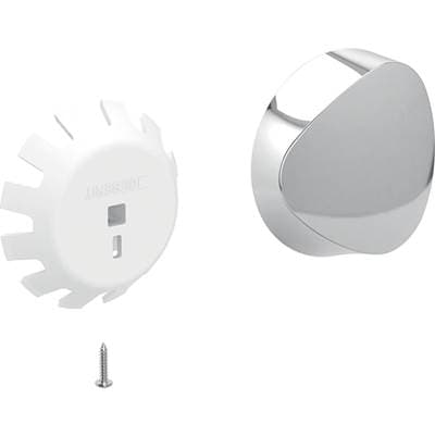 Geberit Actuator Rosette for Bathtub Drain with Turn Handle, Plastic by Geberit