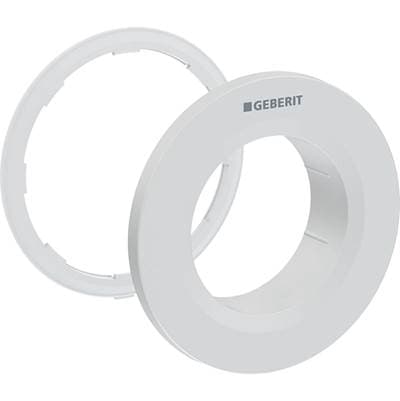 Geberit Collar for Type 01 Remote Flush Actuator, Round, Concealed Actuator: Chrom / Matt,...