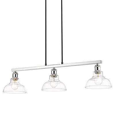 Golden Lighting Yep By Golden Lighting Carver 3-light Island Light - Chrome by Golden Lighting