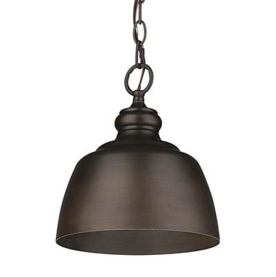 Golden Lighting Wry Lighting Holmes 1-light Pendant - Rubbed Bronze