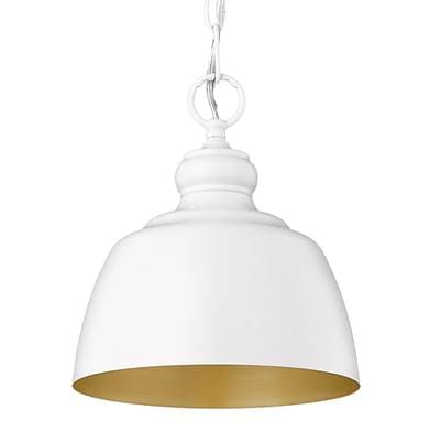 Golden Lighting Wry Lighting Holmes 1-light Pendant - Matte White