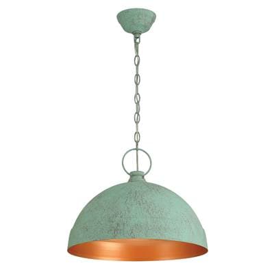 Golden Lighting Lincoln 1-Light Pendant - Green Patina