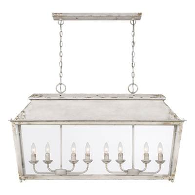 Golden Lighting Abingdon 8-light Island Light - Antique Ivory
