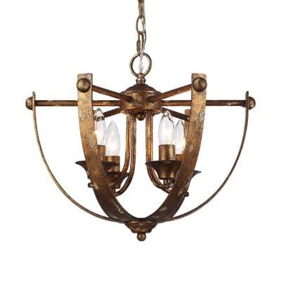 Golden Lighting Wry Lighting Victoria 4-light Pendant - Heirloom Gold