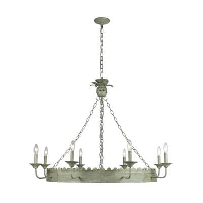 Golden Lighting Finley 8-light Chandelier - Vintage Sage