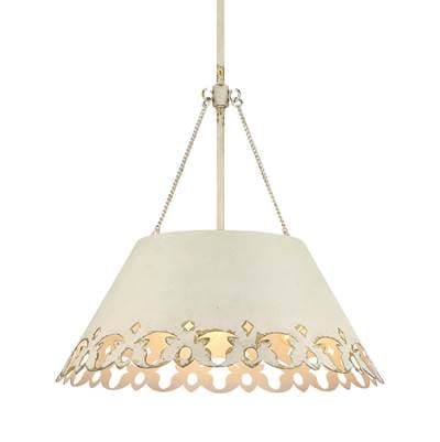 Golden Lighting Wry Lighting Eloise 5-light Pendant - Antique Ivory by Golden Lighting