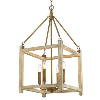 Golden Lighting Wry Lighting Orville 4-light Pendant - Burnished Chestnut