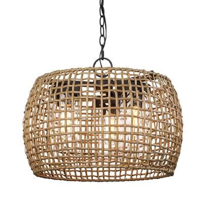 Golden Lighting Piper 3-light Outdoor Pendant in Natural Black by Golden Lighting