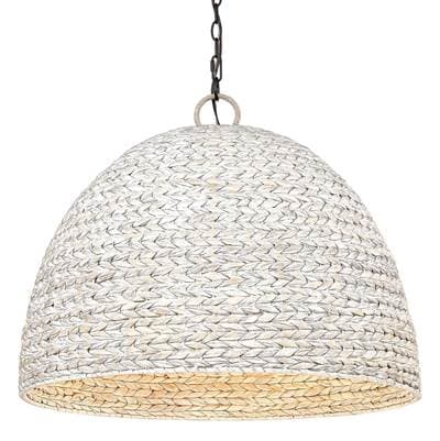 Golden Lighting Rue 8-light Chandelier in Matte Black and Rubbed Bronze Shade - Matteblack