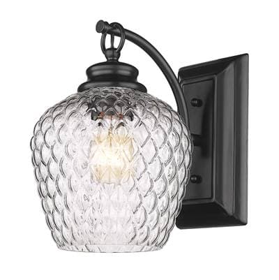Golden Lighting Adeline 1-light Wall Sconce in Matte Black - Matteblack