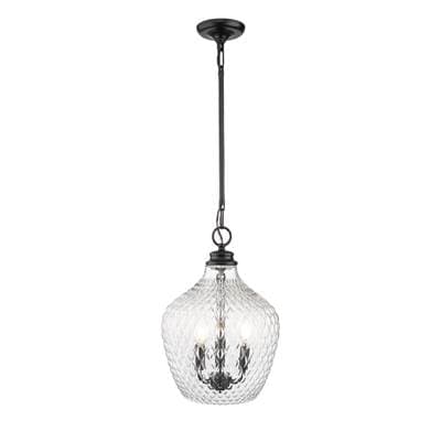 Golden Lighting Adeline 3-light Pendant in Matte Black - Matteblack