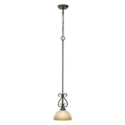 Golden Lighting Wry Lighting Riverton 1-light Pendant - Peppercorn